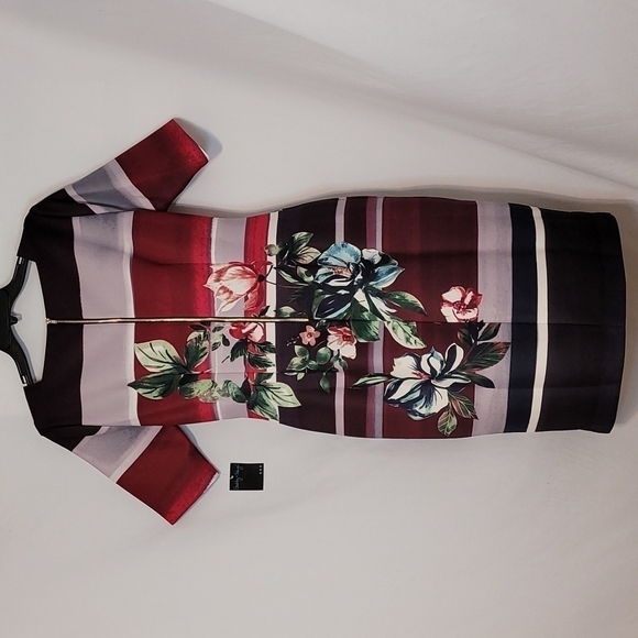 𝅺Gaby Skye Women's Scuba Floral Dress - Picture 14 of 15